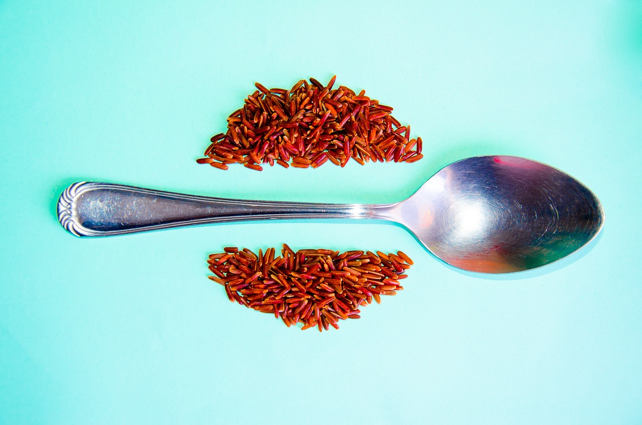 rice, spoon, meal